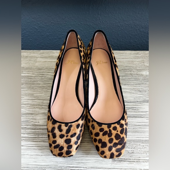 J. Crew Shoes - J. Crew Leopard Print Block Heels